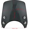 Motorbike Wind Deflector,Retro Motorcycle Windshield PC Wind Deflector Universal for 5-7in Headlight Motorbike Part
