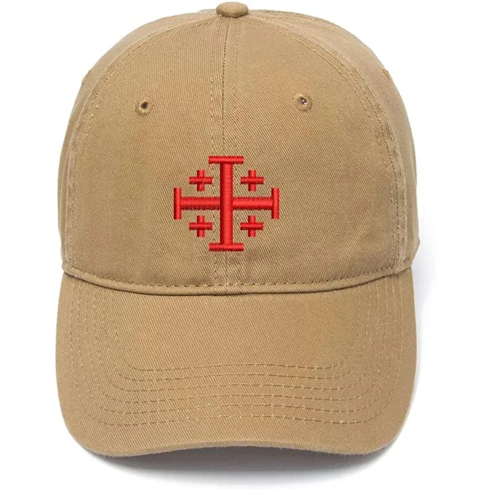 Lyprerazy Unisex's Baseball Cap Cross God Jesus Christian Embroidery Hat Cotton Embroidered Casual Baseball Caps