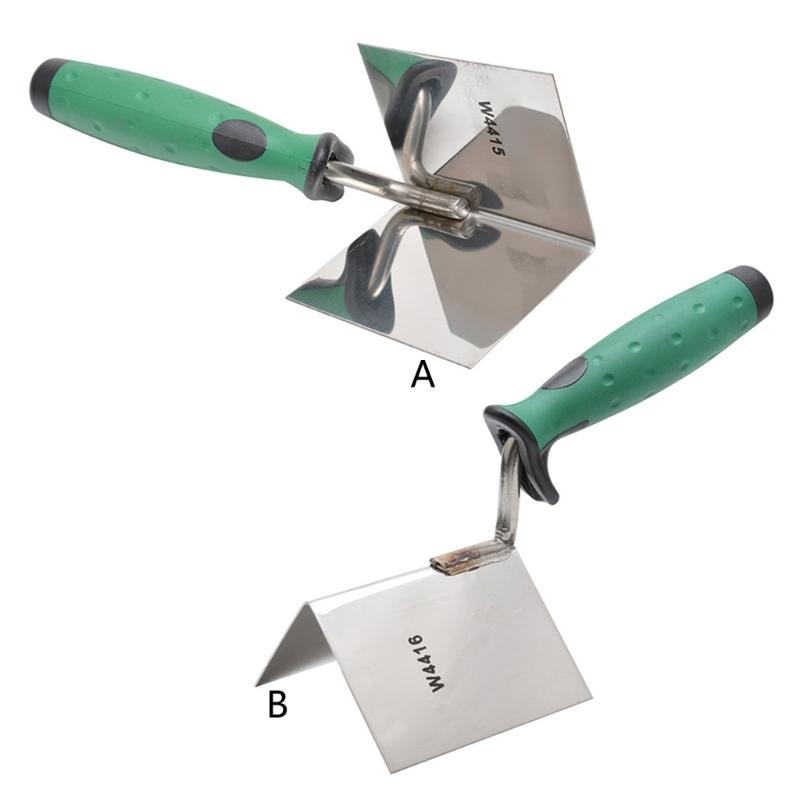 90 Degree Home Renovation Drywall Corner Tool Professional Repairing Corner Mudding Tool Stainless Steel Putty Scraper