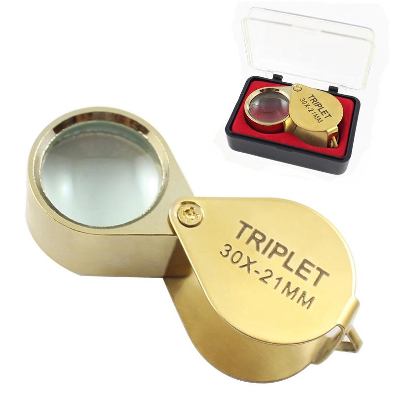 Portable 30x HD Magnifying Glass Microscope for Jewelry Identification