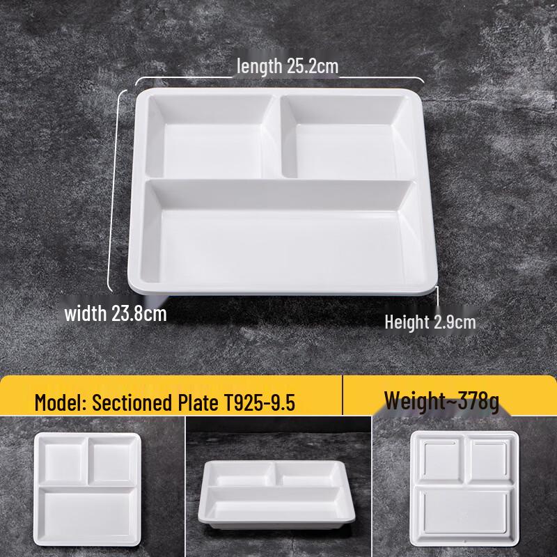 Handon Melamine Commercial Compartment Meal Tray