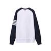 TB BROWIN2025 Autumn Water Ripple Raglan Sleeve Color Block Casual Crew Neck Sweatshirt