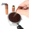Coffee Stirring Tool Professional Espresso Distribution Needle Food-safe Stirrer Powder Distributor with Wooden Handle for Home Even Grounds