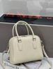 Women's Genuine Cowhide Leather Bowling Handbag - Versatile Pillow Shoulder/Crossbody Bag