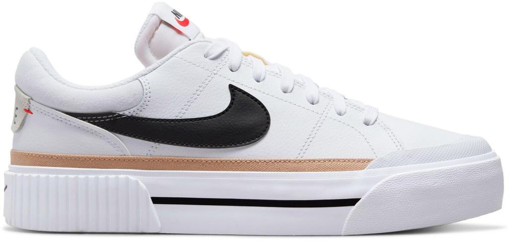 Nike Court Legacy Lift Women's Sneakers (DM7590-100) White/hemp/team Orange/black