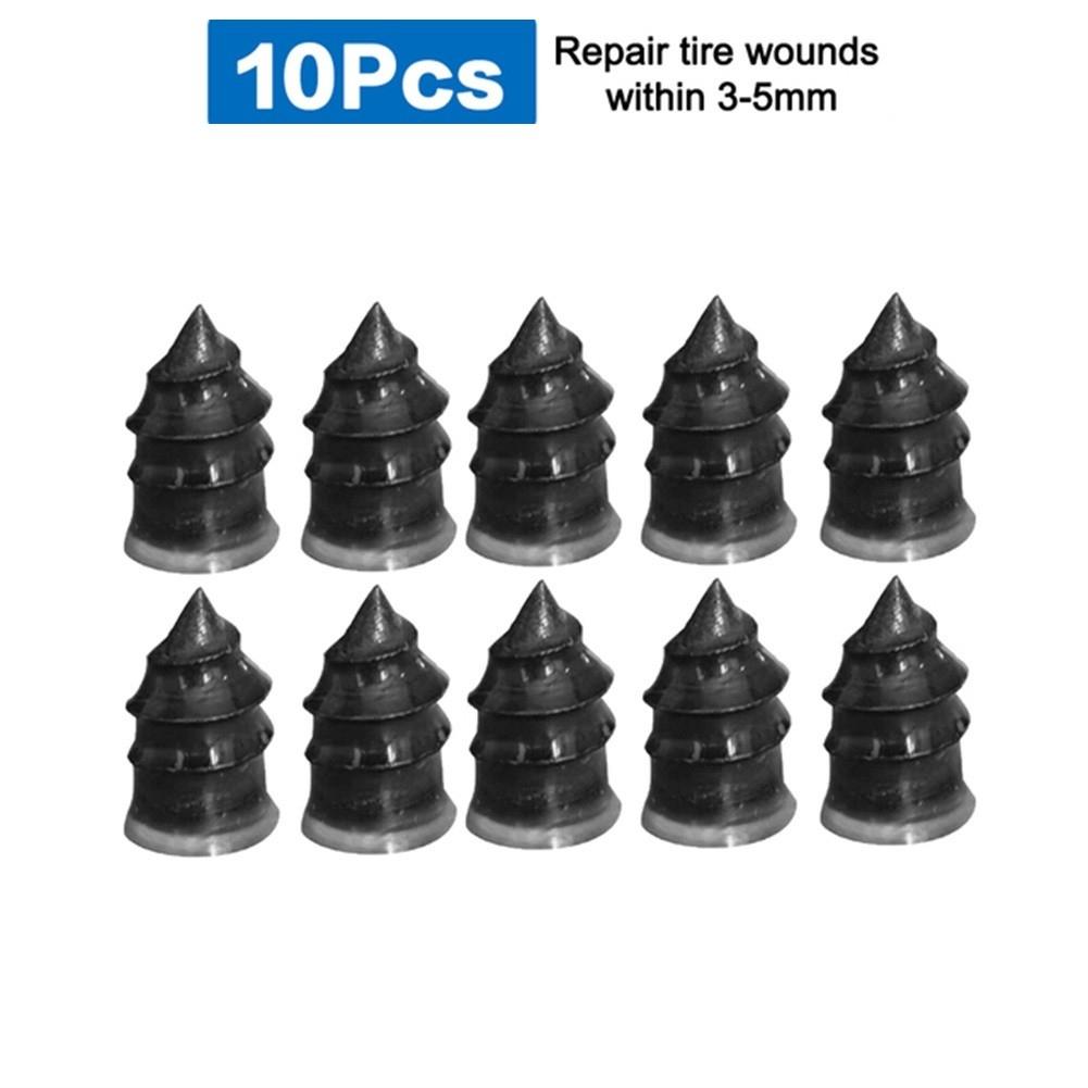 10*Tire Repair Rubber Nail Vacuum Tire Repair Kit Set Tubeless Accessories