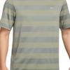 Nike Primary Stmt Ss Ext Sports Striped Breathable Short Sleeve T-Shirt Men Tops Green Gray HJ3152320