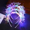 With LED Lights LED Light-Up Hairband Butterfly Decoration Flower Headband  Christmas Party