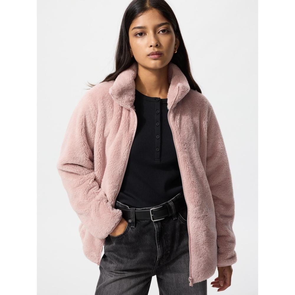 Uniqlo Japan Fur Leaf Fleece Full Zip Jacket
