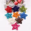 10PCS New Year Home Decor Xmas Tree Wedding Party Pentagram Shape Sepak Takraw Christmas Gift ArtifIcial Rattan Star