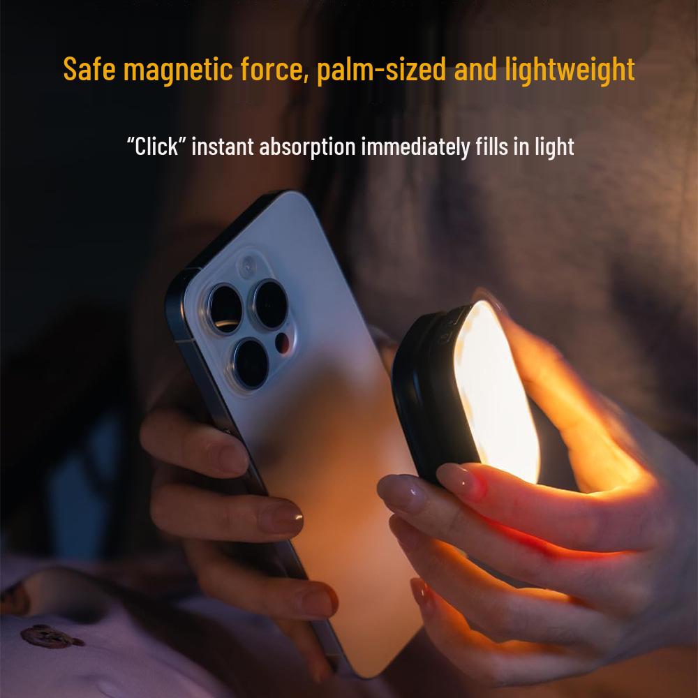 F662 Ultra-Thin Magnetic Selfie Light: Portable Beauty Fill Light for Mobile Phones