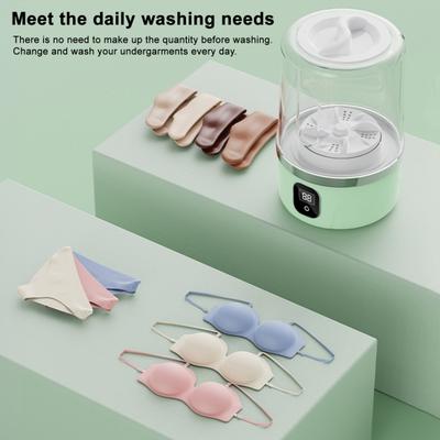 Mașină de spălat portabilă pentru lenjerie intimă Reîncărcabilă Fără fir Mini Mașină de spălat Mașină de spălat pentru călătorii Mini Mașină de spălat cu afișaj LED pentru curățarea lenjeriei intime