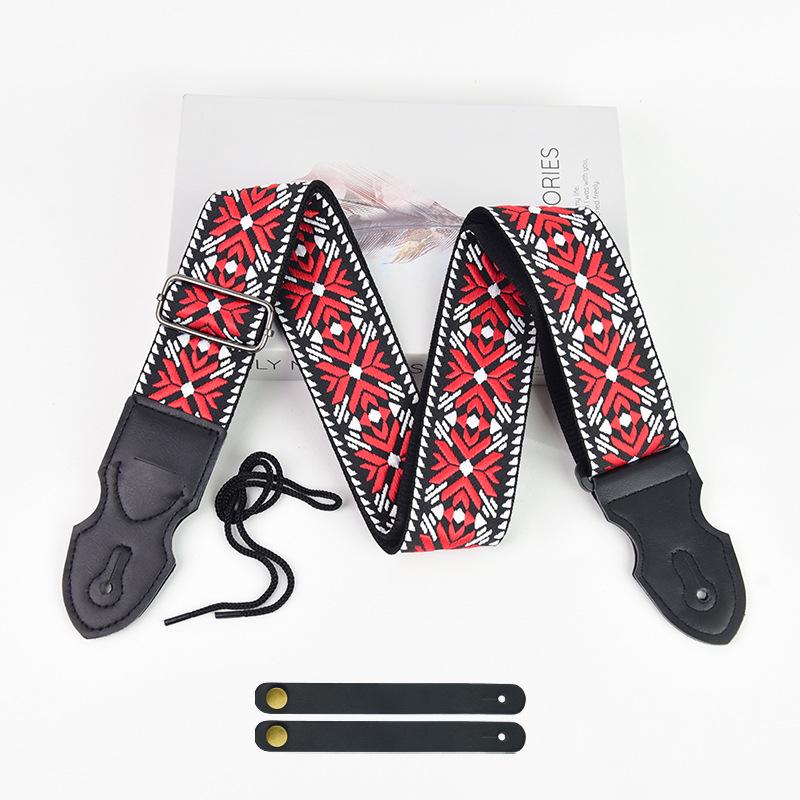 Universal Guitar & Bass Strap: Cross-Border Hot Seller for Folk, Wood & Electric Guitars