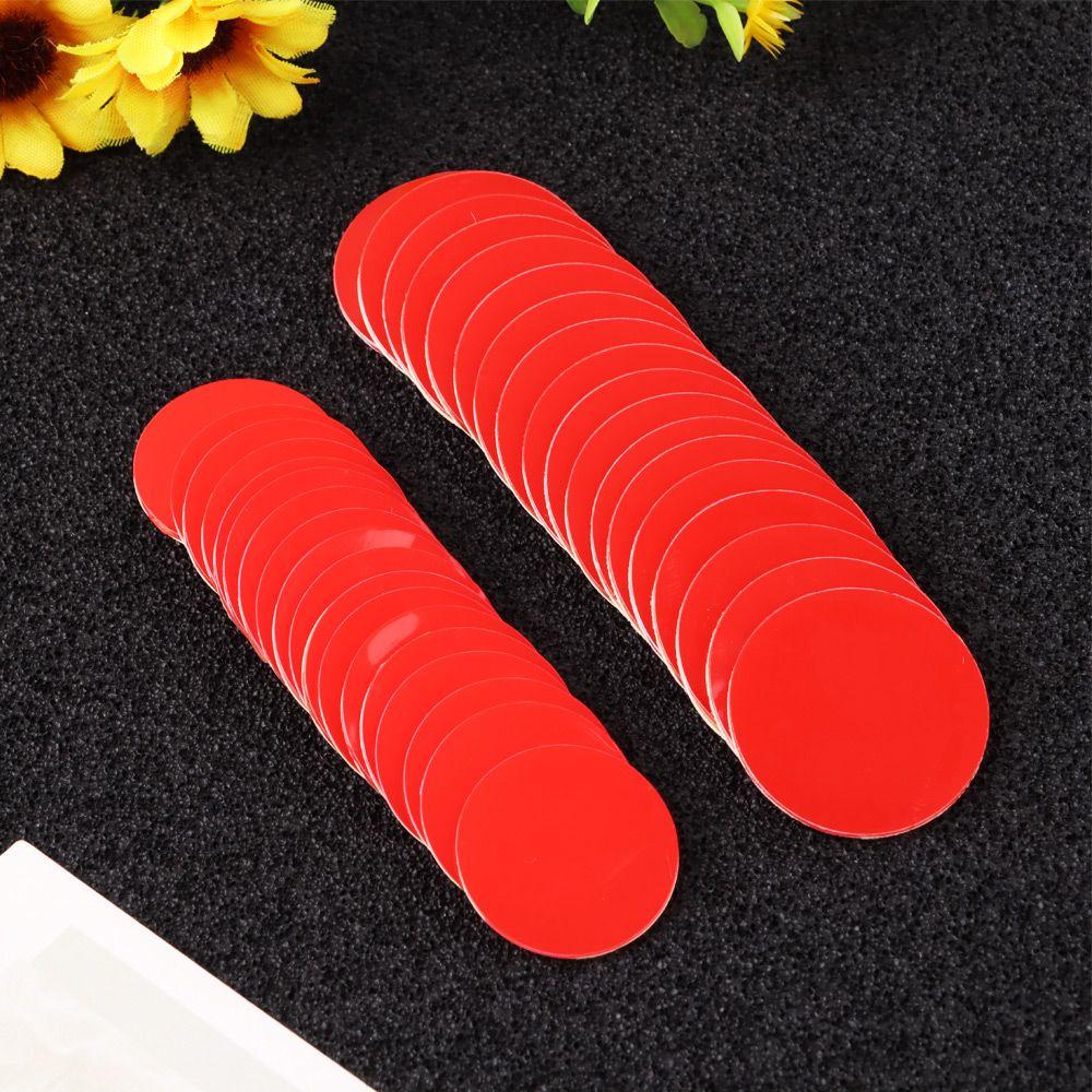 

50pcs Red Two Sides Foam Adhesive Acrylic Sticky Tapes Strong Pad Mounting Tapes Double Sided