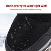 Men's Winter Fleece-Lined Thickened Insulated Snow Boots Slip-Resistant Waterproof Oversized Short Boots