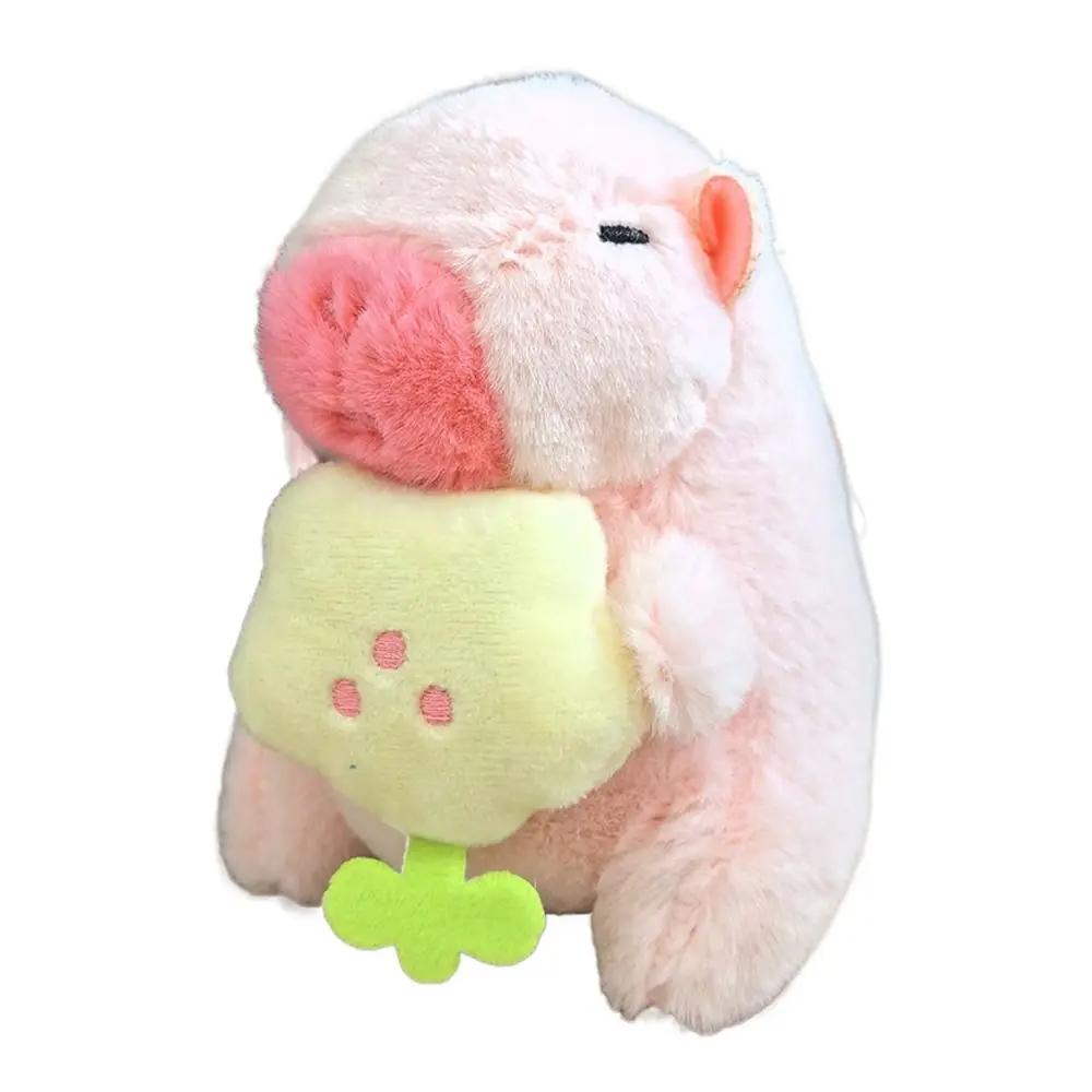 Toy Cartoon Capybara Simulation Capybara Pendant Multicolor Plush Capybara Keychain Accessories Stuffed Animals