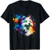Splash Art Samojeed Hond Sammies T-shirt