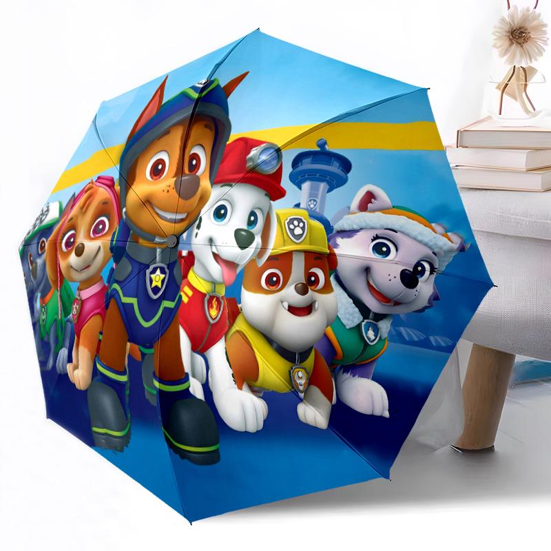 Paw Patrol Heroes Portable Automatic Umbrella Compact 8 Rib Lightweight Foldable Design for Outdoor Daily Use Perfect Gift for Friends Family