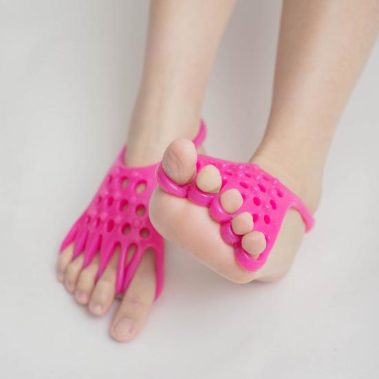 Yousheng 1 Pair Toe Separator Feet Stretching Equipment Bunion Valgus Hammertoe Overlapping Toe Corrector Foot Pain Relief Stretcher Massager Tools