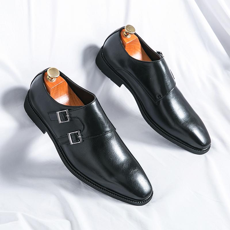 Fashion Luxury Brand Men's Genuine Leather Shoes Banquet Formal Shoes High-end Business Shoes Men's Loafers Groom's Wedding Shoes