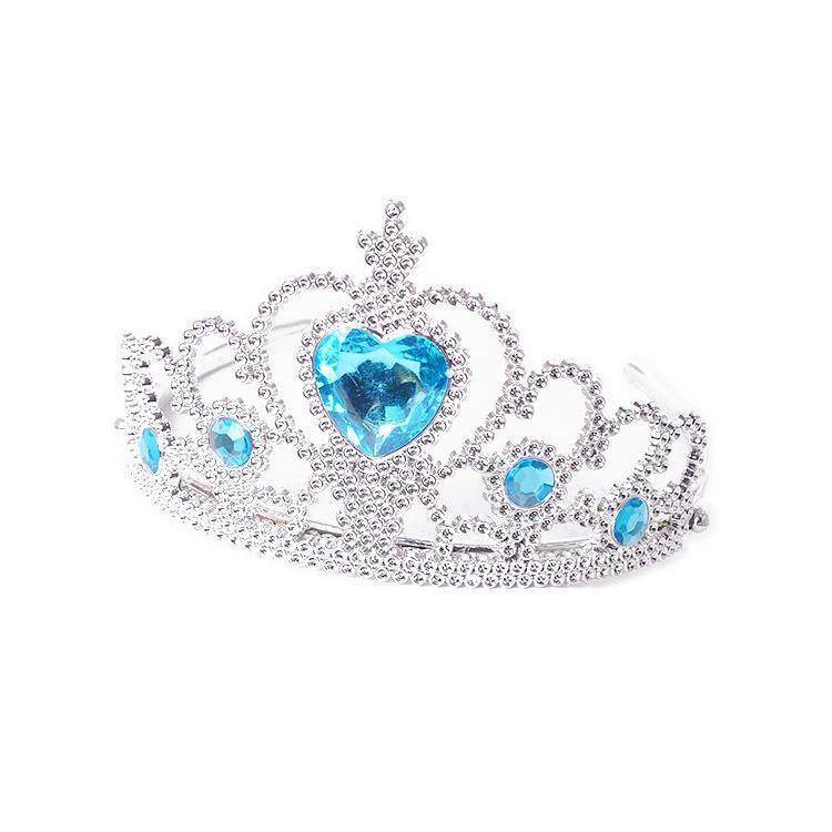 Fascia con Corona a Forma di Cuore in Plastica per Bambini per Festival, Compleanni e Feste - Accessorio per Capelli da Principessa