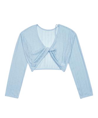 HYEYEONG KIM Back Interlace Cover-Up Top - Sky Blue