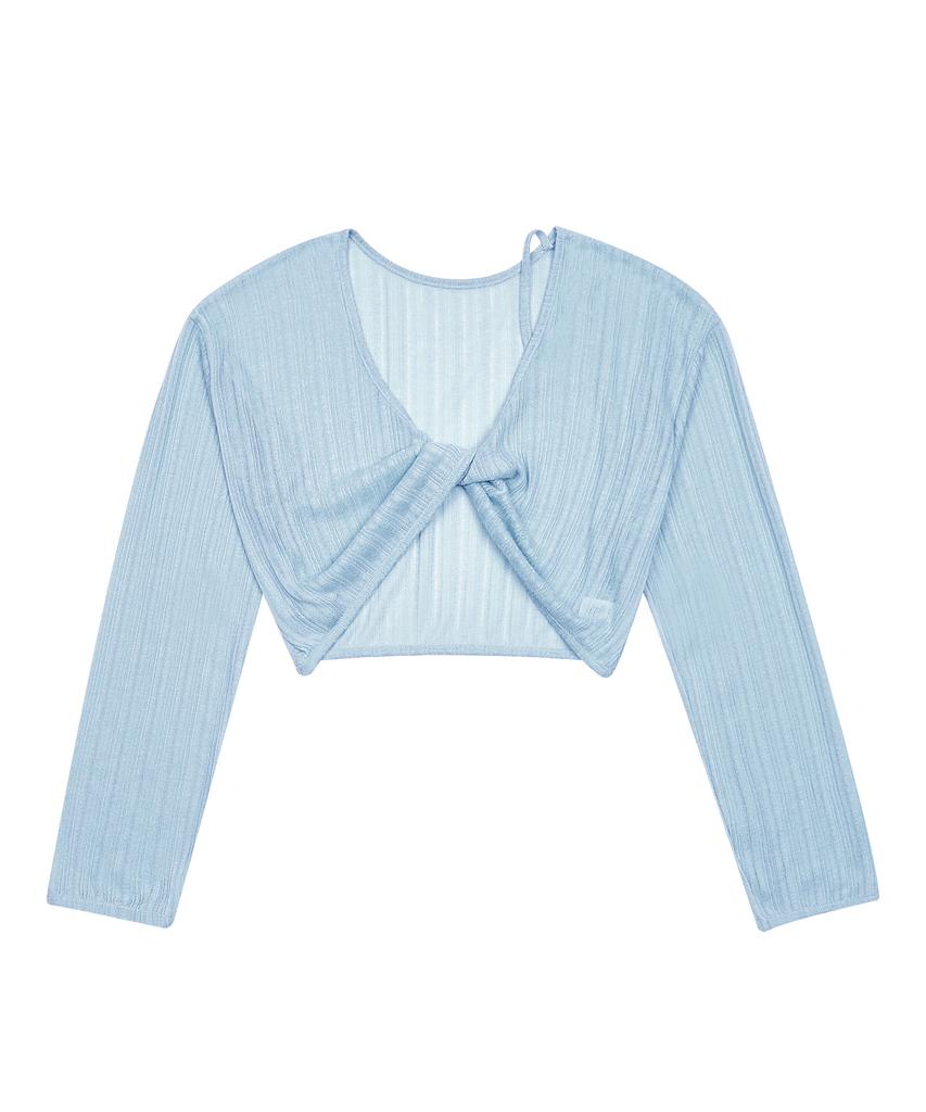 HYEYEONG KIM Back Interlace Cover-Up Top - Sky Blue