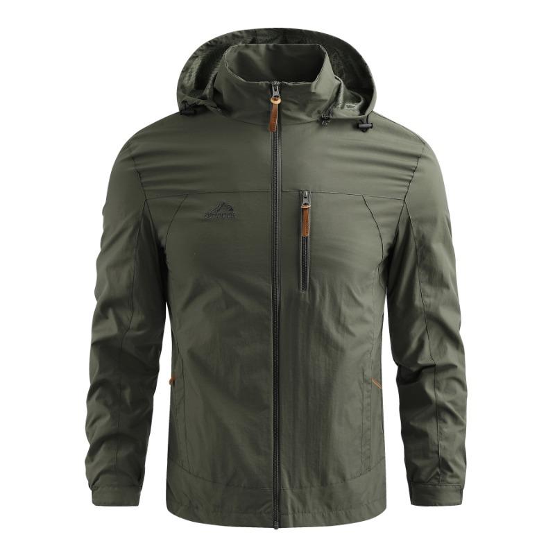 Cappotto primaverile e autunnale da uomo sciolto Speed Dry di grandi dimensioni per il tempo libero sportivo da esterno Trench giacca di collegamento