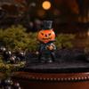 Pumpkin Ornament, 3D Pumpkin Shape Figure, Mini Resin Halloween Decoration for Desktop Micro-Landscapes Parties Window
