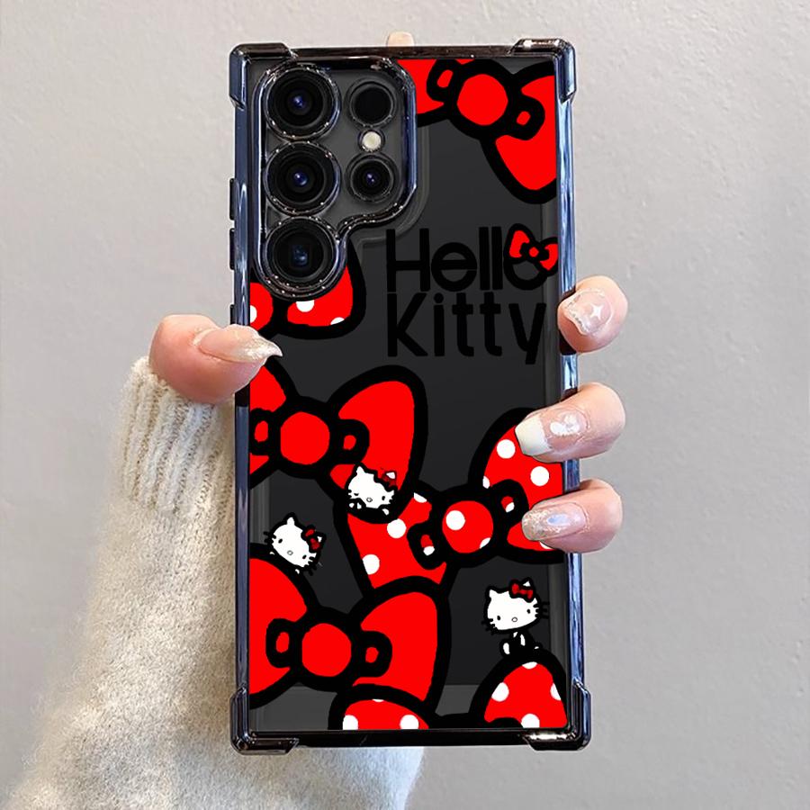

Clear Cover Phone Case for Samsung Galaxy S24 s24fe S25 Plus S20 FE s24ultra S21FE S23 S25 Ultra S22 Ultra Cute Hellos Kittys Galaxy S24 FE