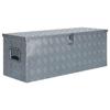 Aluminum Box - vidaXL - 110.5 X 38.5 X 40 Cm - Silver - Rust-resistant - 1 Compartment