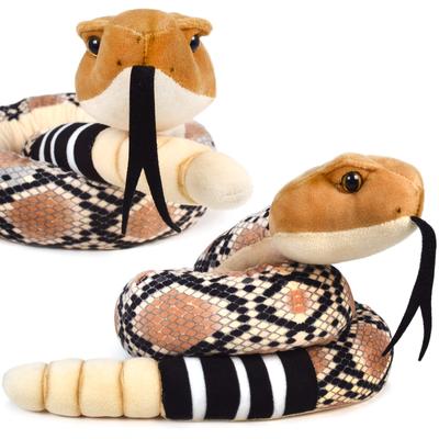 VIAHART Tale Rattlesnake Snake Plush Toy Realistic 54 Inches Pet Large Long Viper Genuine [Tiger Toys] (137cm) [Japanese Product]