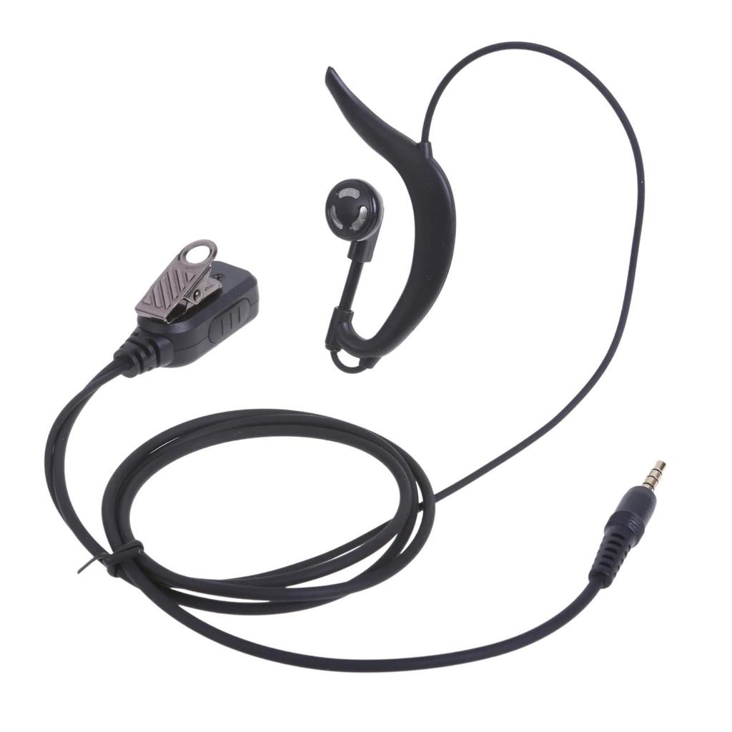 Soft Ear Hook Earpiece 3.5mm Plug Single Side Headset Headphone for Walkie Talkie/Two Way Radio In Ear Wired Earphone