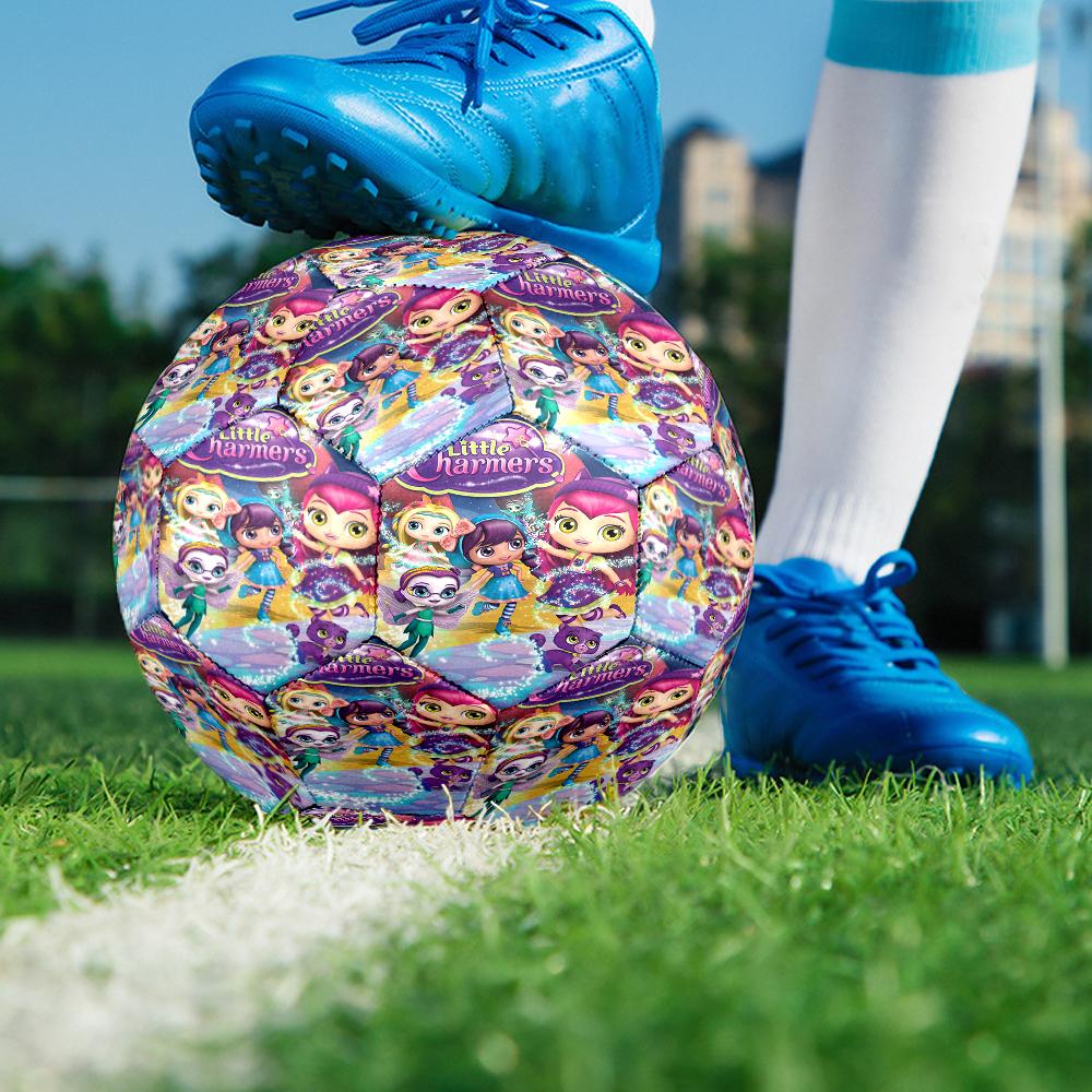 Little Charmers Theme Size 5 Soccer Ball, Suitable for Both Indoor and Outdoor Matches, a Gift Suitable for Everyone.