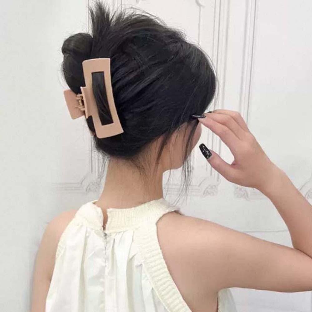 Korean Style Silicone Shark Clip Safe Straight Line Shaped Hair Claw Gifts