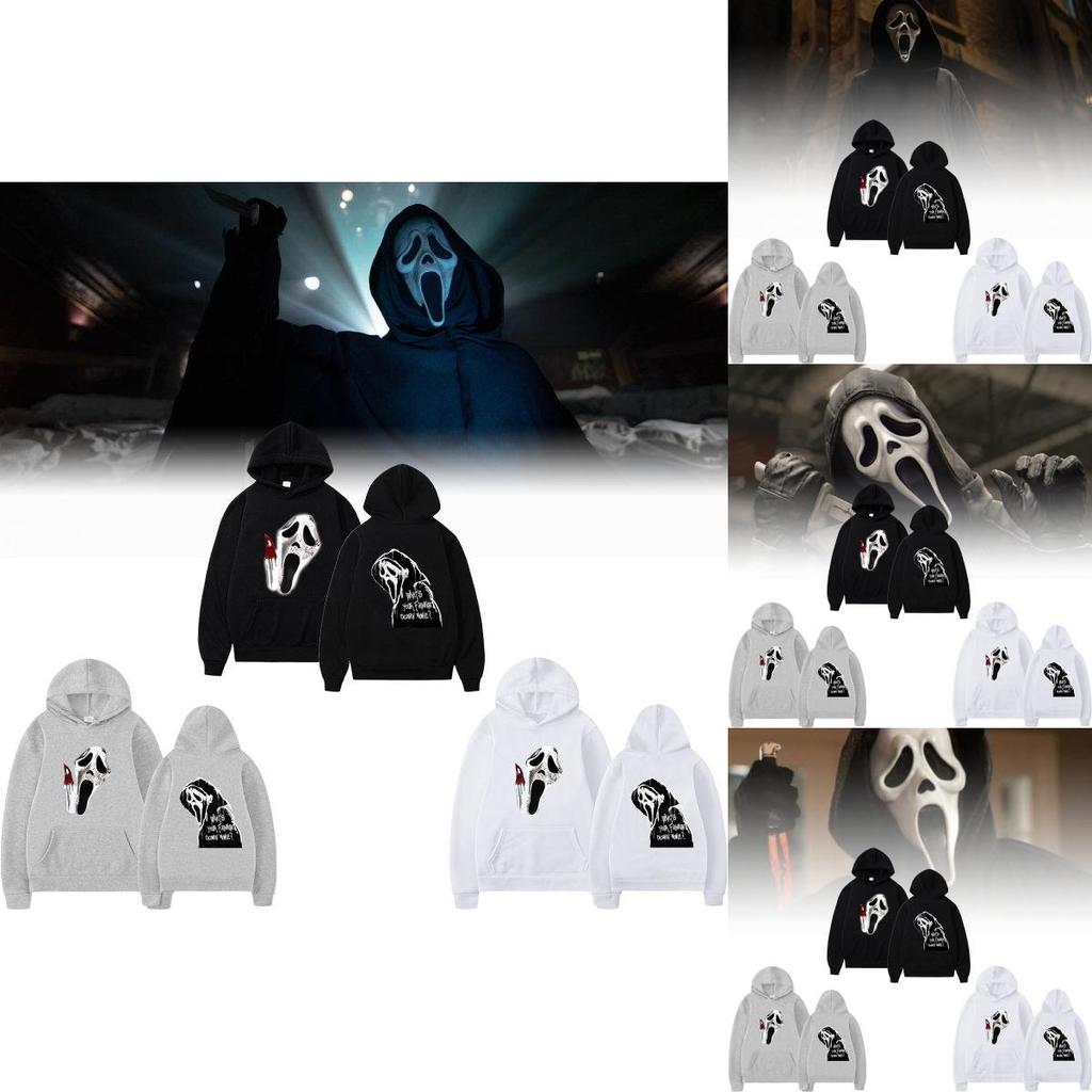 Scream Vi Ghostface Hoodie Men Stylish Aesthetic Sweatshirt For Spring And Autumn Wear