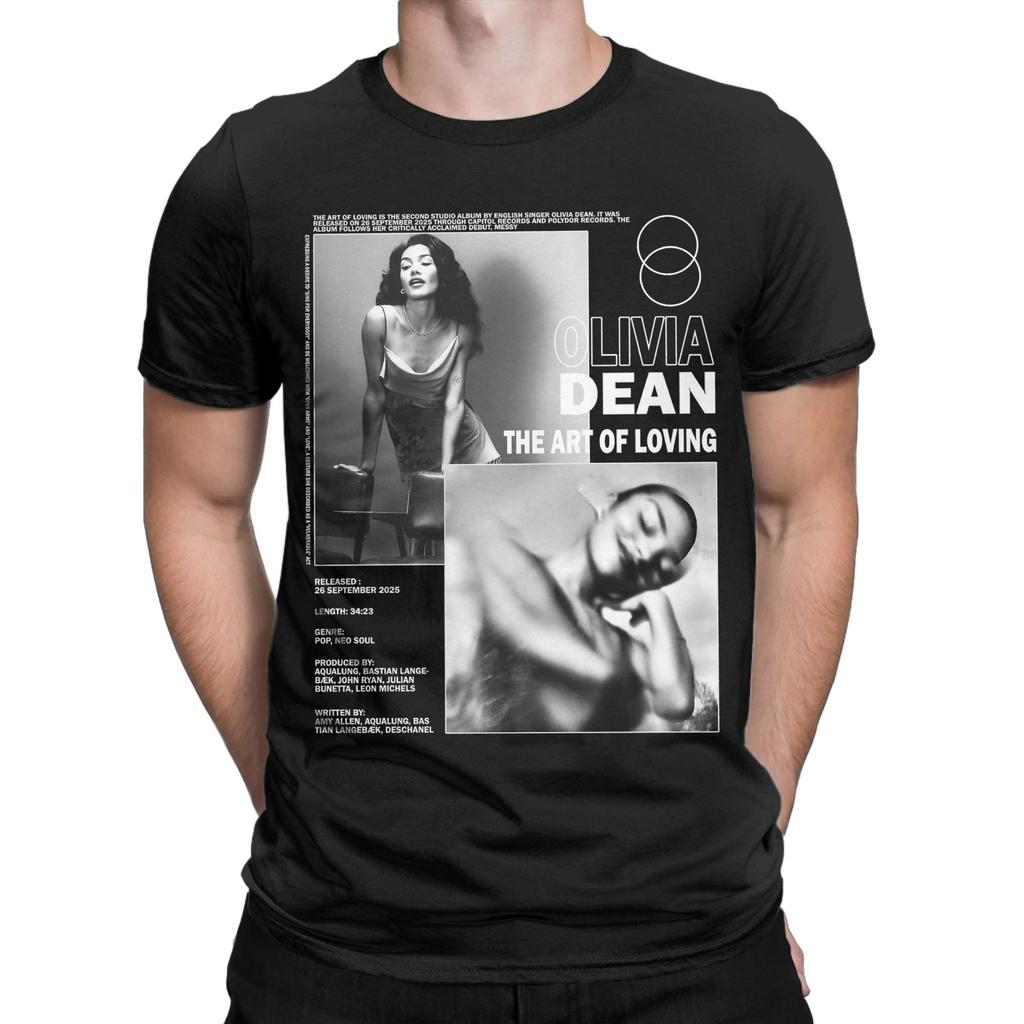 Uomo Donna Cantante Olivia Dean Maglietta Puro Cotone Maglietta Grafica Abbigliamento