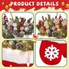 Twinkling Christmas Mitten Wreath Artificial Lights Garland Decorations LED Pre-Lit Berries Pine Branches Hanging Ornament