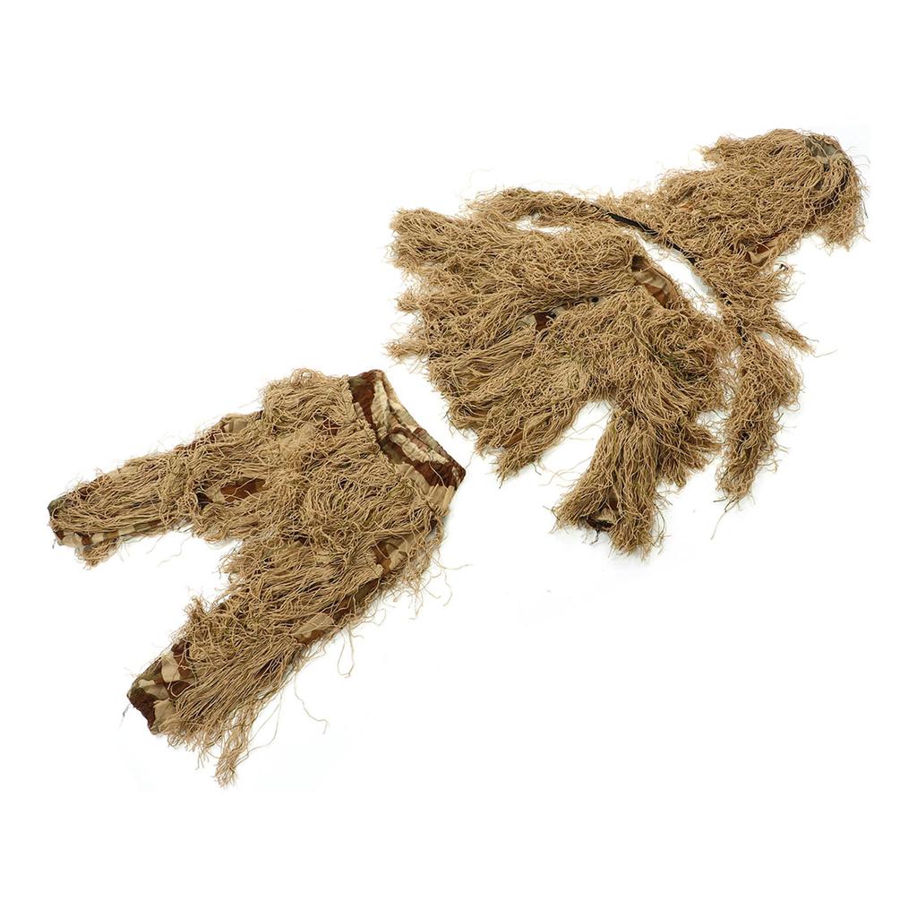 Dziecięcy kombinezon kamuflażowy 3D Oddychająca wełna 5 w 1 Odzież myśliwska Strój kamuflażowy Ubrania w zestawie kurtka spodnie kaptur przechowywanie