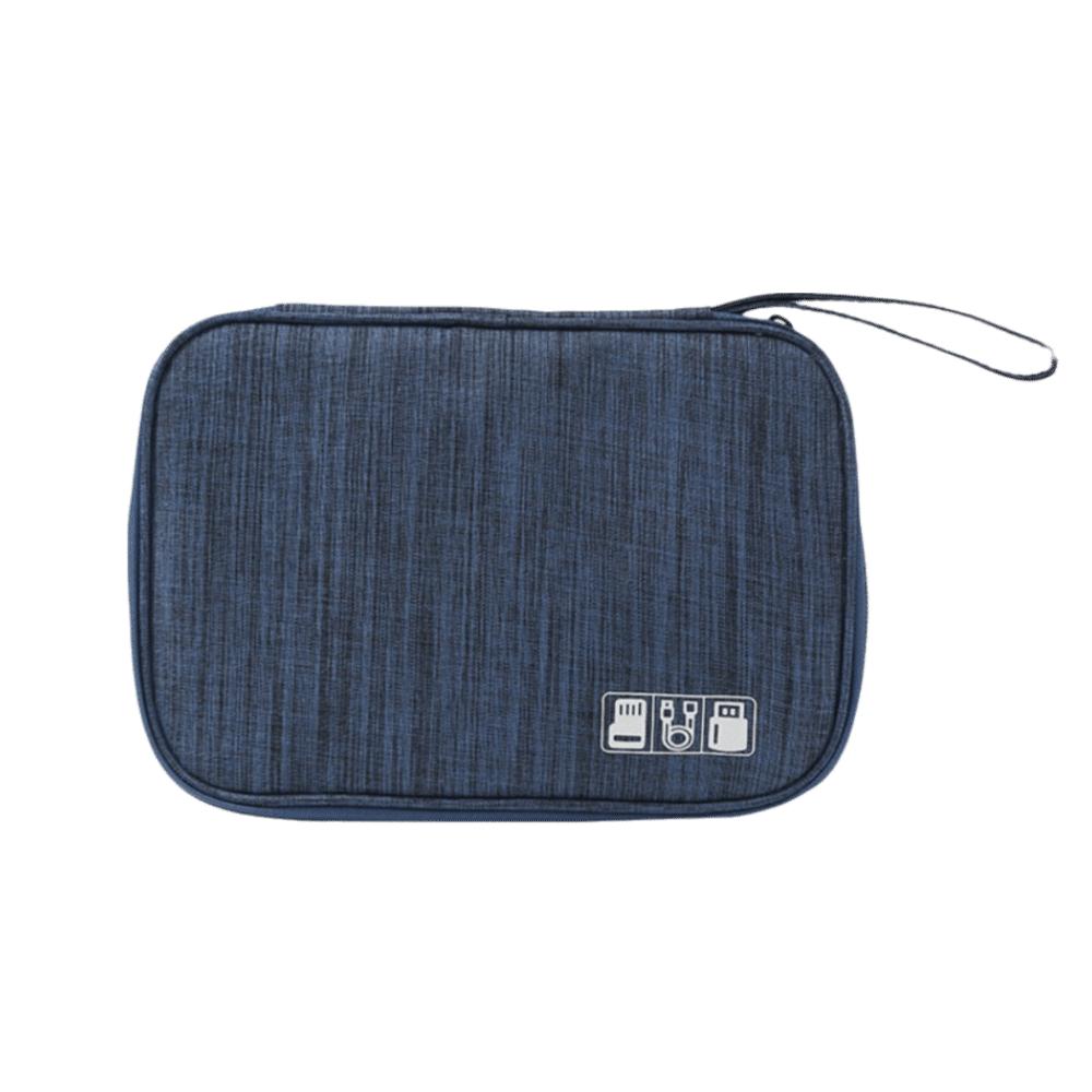 Polyester Cable Organizer Bag Tangle-Free Charger Cable Case Portable USB Organizer  Travel Use