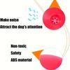 Squeaky Vinyl Dog Teeth Ball Durable Chew Toy for Aggressive Chewers Interactive Pet Training Toy with Fun Sound Multi-Colorir Teeth, Without Battery