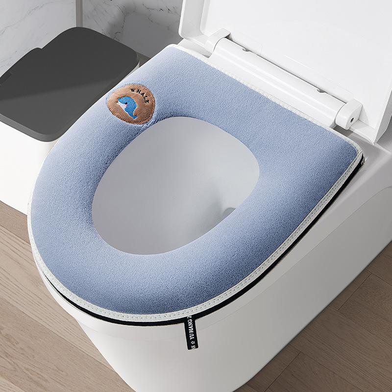 Toilet mat universal waterproof toilet mat household cartoon toilet set simple toilet cover