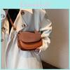 Vintage Chic Satteltasche für Damen Stilvolle Lässige Crossbody-Tasche in Schwarz Braun und Grau