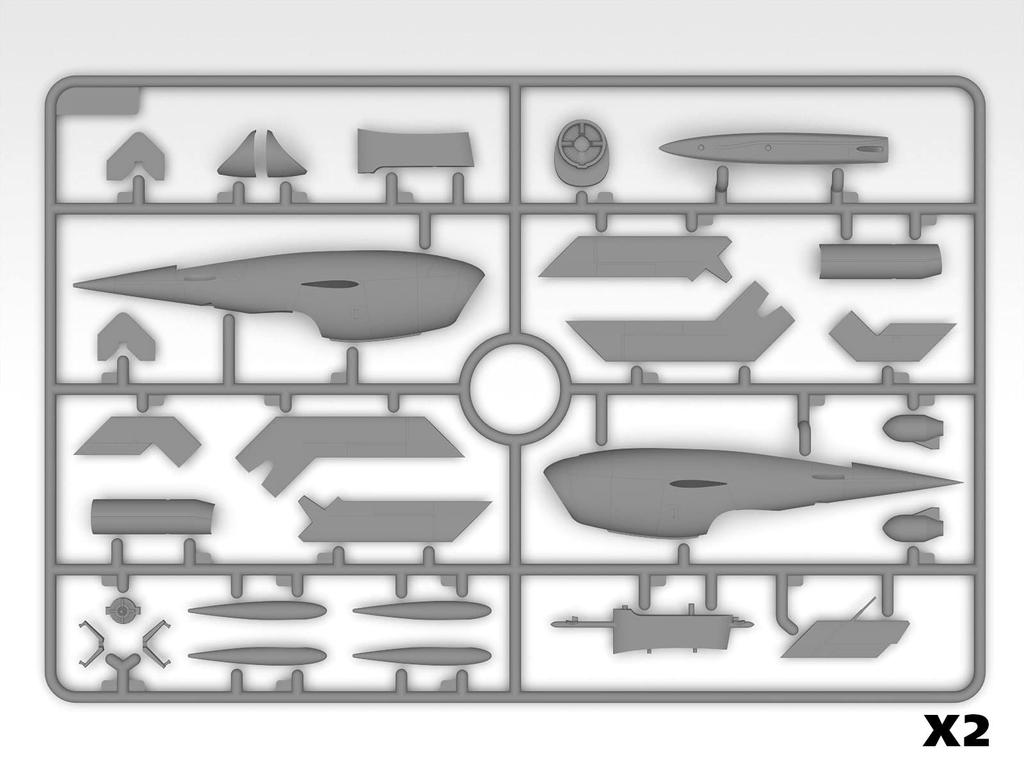 [ICM] Plastic Model KDA-1 (Q-2A) Firebee Molded Color