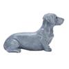 Dog Sculpture Resin Vivid Details Cute Dog Statue Animal Figurine for Bedroom Garden