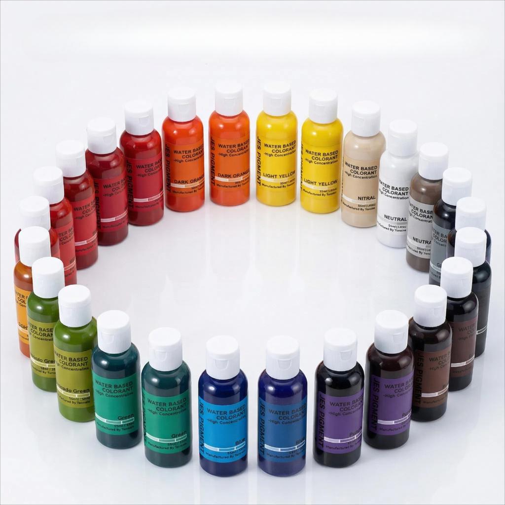 55ml Hochkonzentrierter Wasserbasierter Farbstoff Gips Harz Färbefarben OEM Farbpaste Harzpigment Formen