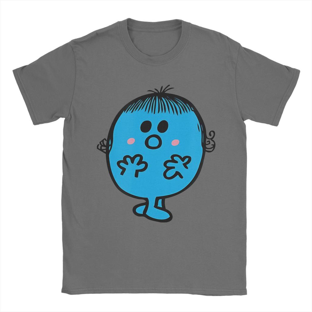 Funny Mr Men Little Miss Shy Funny cute T-Shirt Men Cotton Short Sleeve  Round Neck Summer Tops
