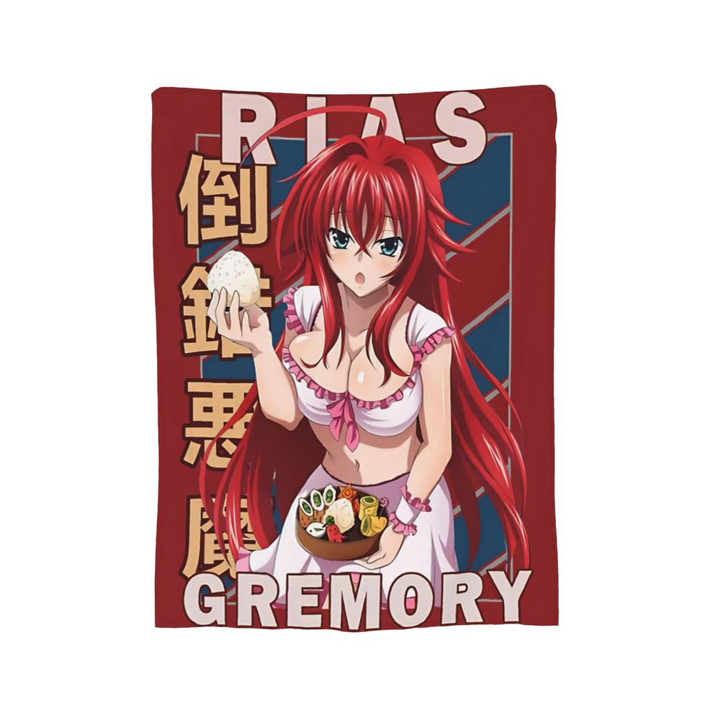 Rias Gremory Vintage High School DxD Blanket Fleece Novelty Breathable Throw Blankets for Chair Covering Sofa Winter,