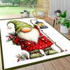 1Pc Holiday Gnomes Celebration Carpet Rug Soft Washable Antislip Home Living Room Sofa Mats Personalized Christmas Rug