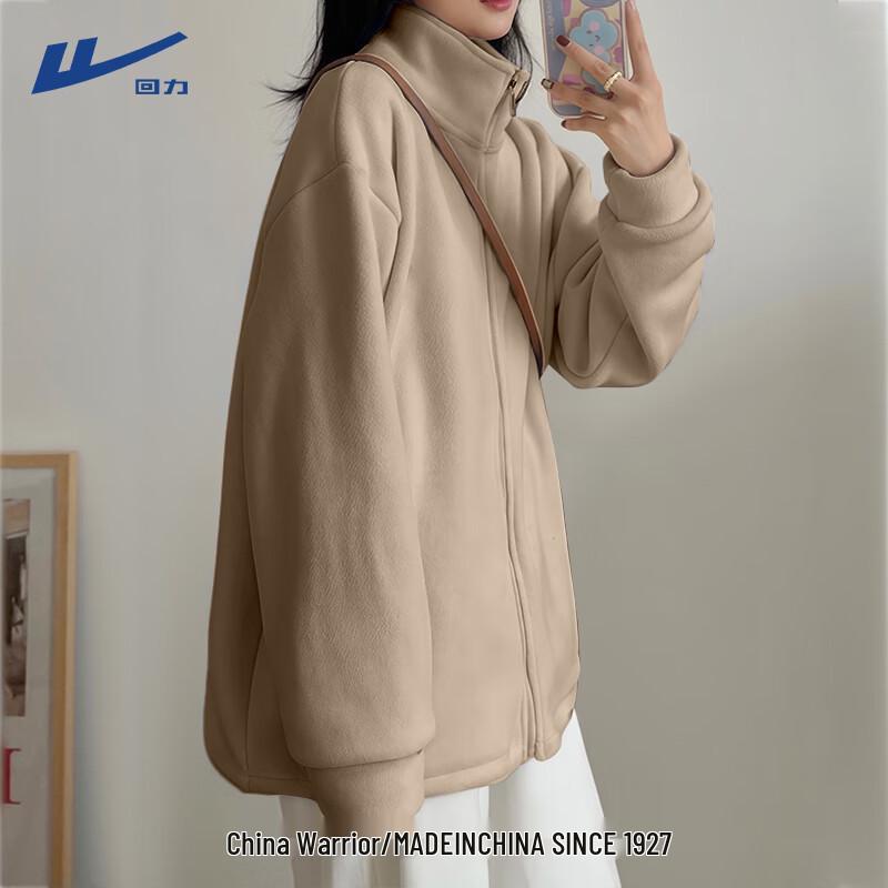 

Женская плюшевая флисовая куртка Huili со стойкой L